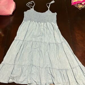 Denim tank top dress